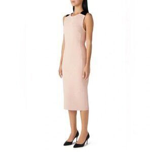 NWT St. John Collection Cross Back Milano Knit Midi Dress.  SZ 0